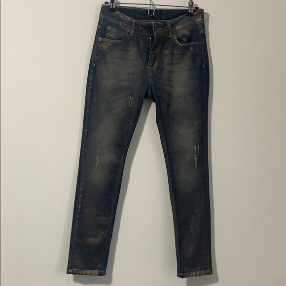 Ottod'ame Gold Jeans - Picture 3 of 4